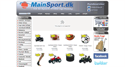 Desktop Screenshot of mainsport.dk